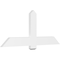 Ekena Millwork Eugene Architectural Grade PVC Gable Bracket, 60"W x 25"H x 2"D x 6"F, 10/12 Pitch GBP060X25X0206EUG00 - alternate 1